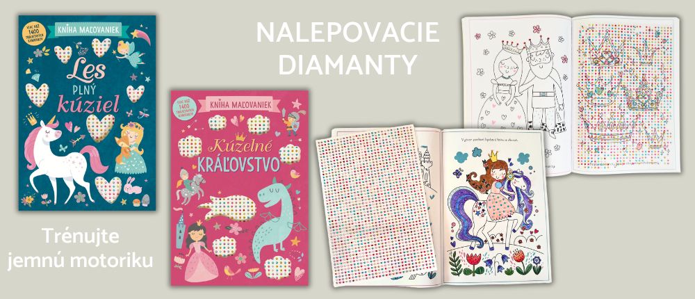 Nalepovacie diamanty a omaľovánka